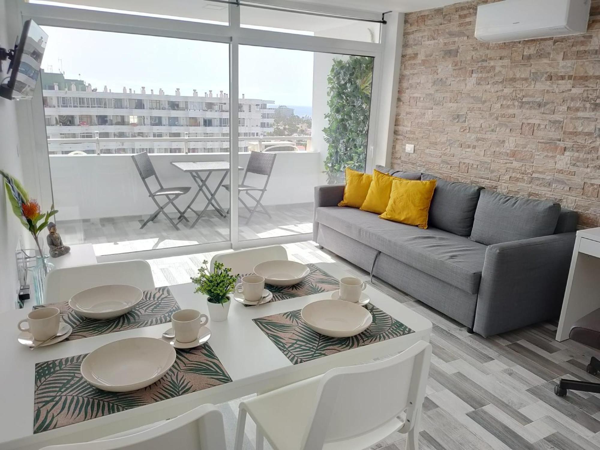 Blue Sky, Apartamento Vista Oceano Playa del Ingles  Ngoại thất bức ảnh